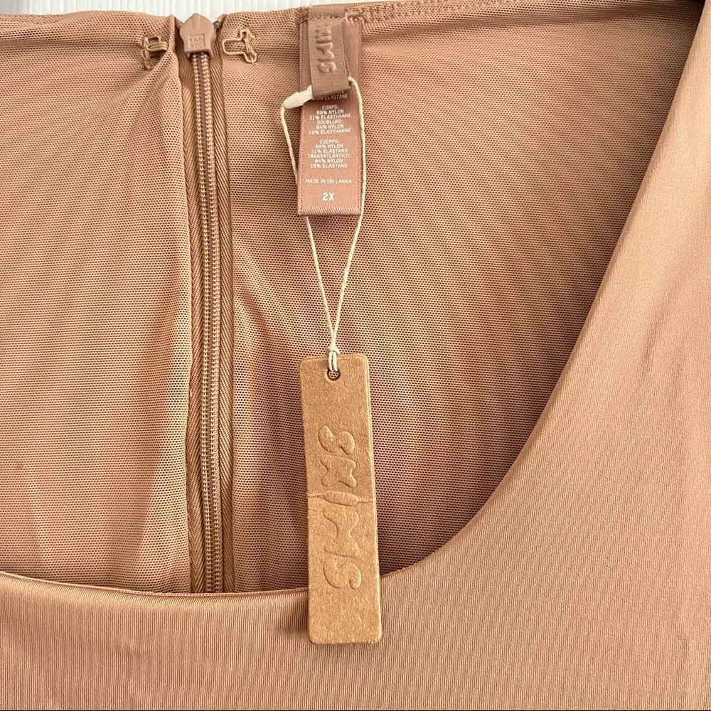 SKIMS All-In-One Scoop Neck Long Sleeve Onesie - Sienna 2X - Picture 8 of 10